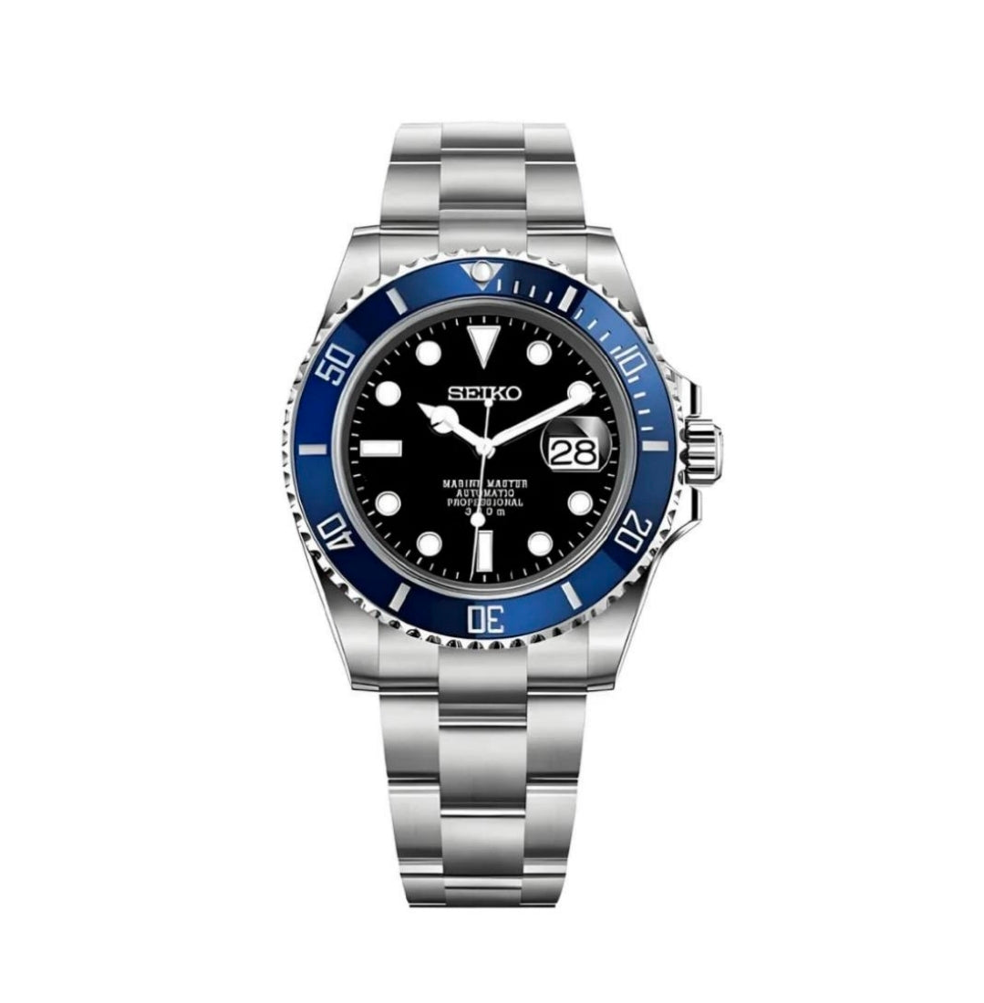Seiko Mod blue and black