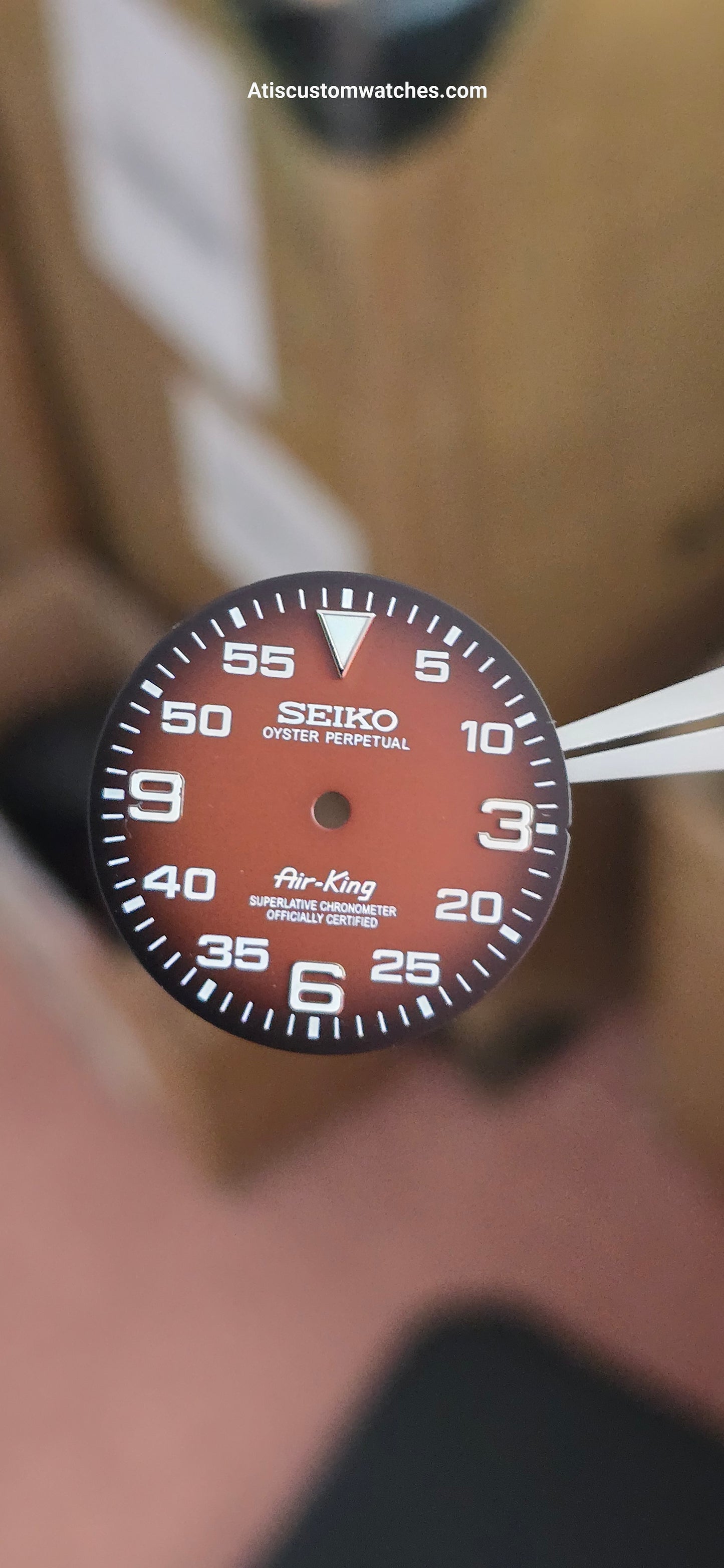 Coffee Air king Seiko dial