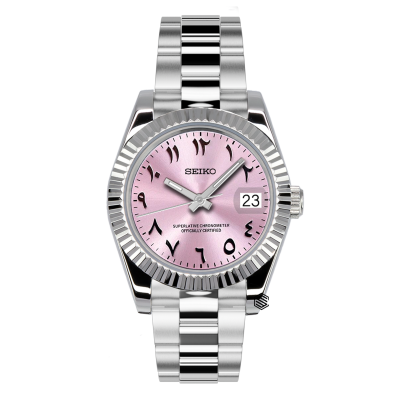 Pink Arabic DJ 39mm - Seiko Mods