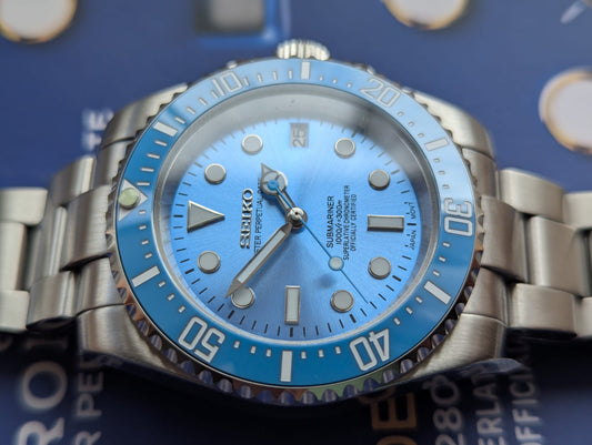 Seiko mod Tiffany blue