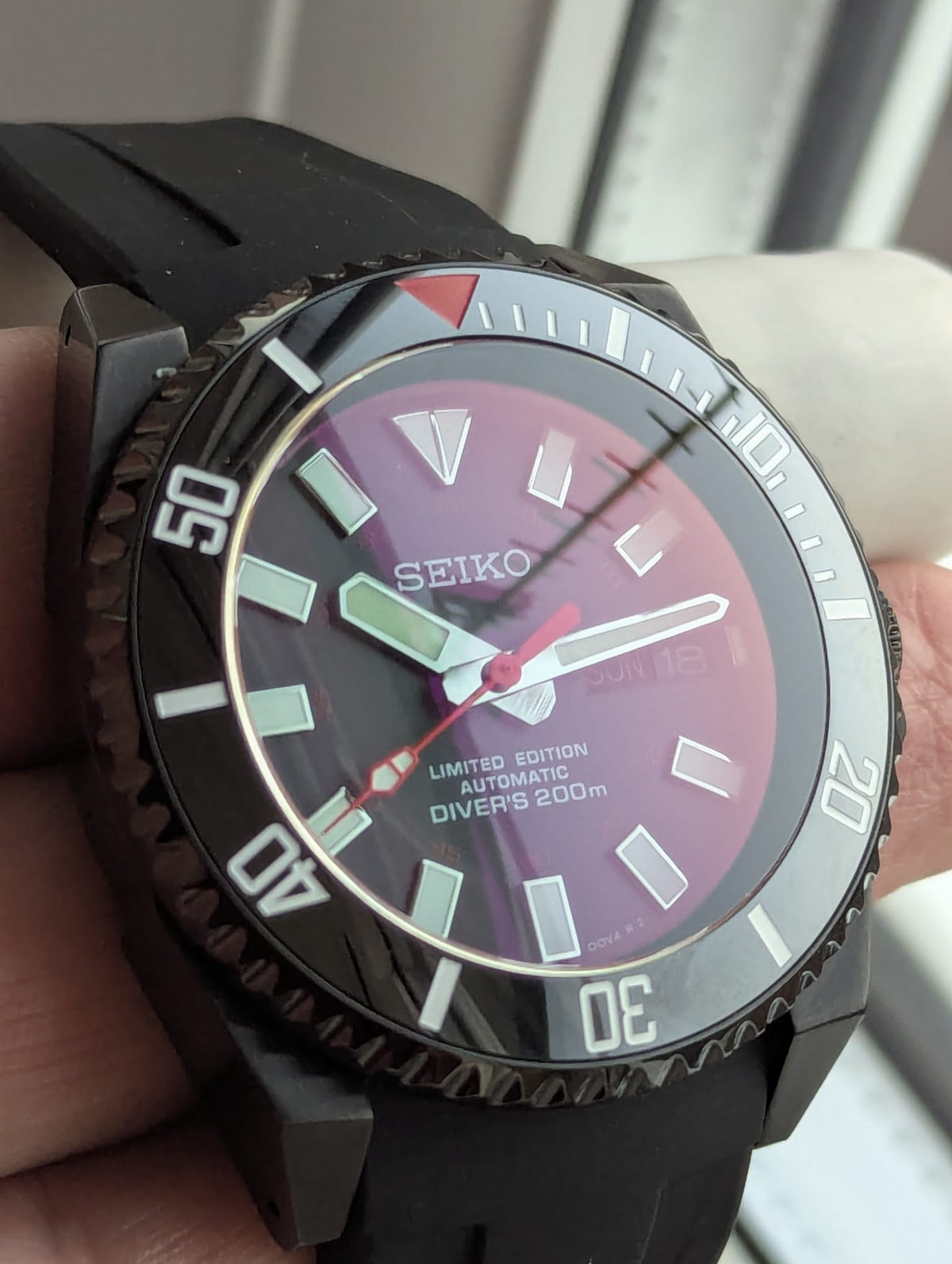 Seiko mod Bloodmoon