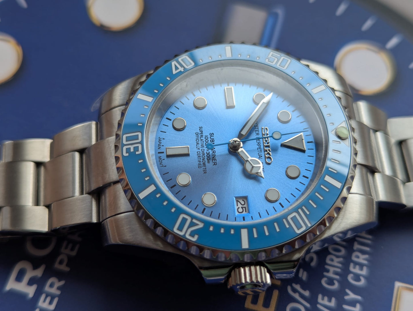 Seiko mod Tiffany blue