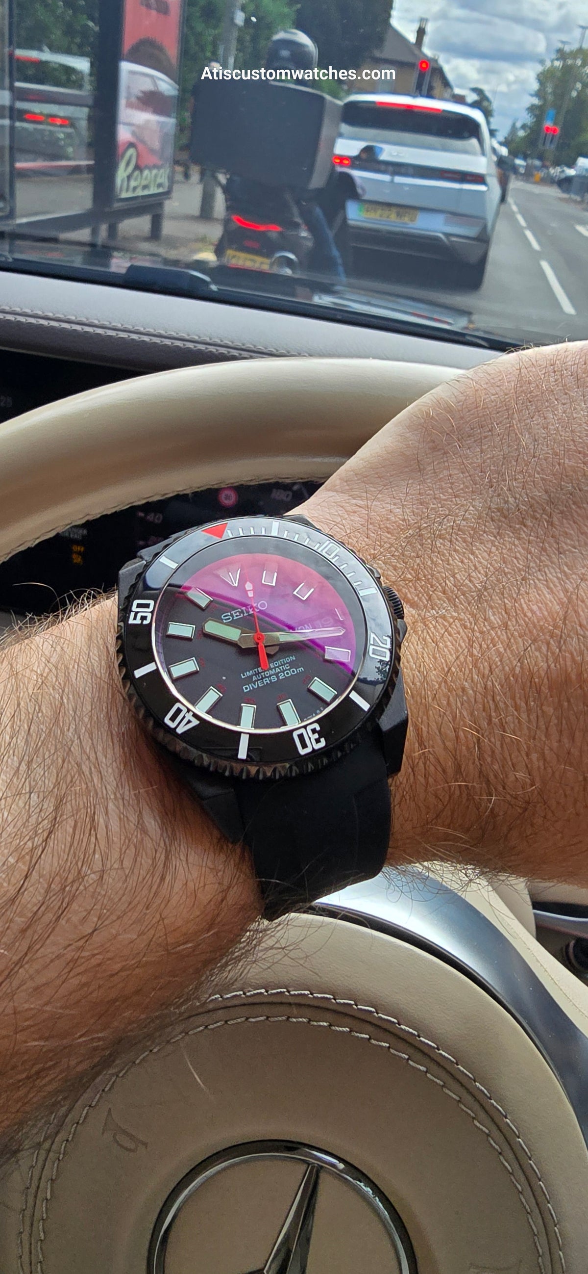 Seiko mod Bloodmoon