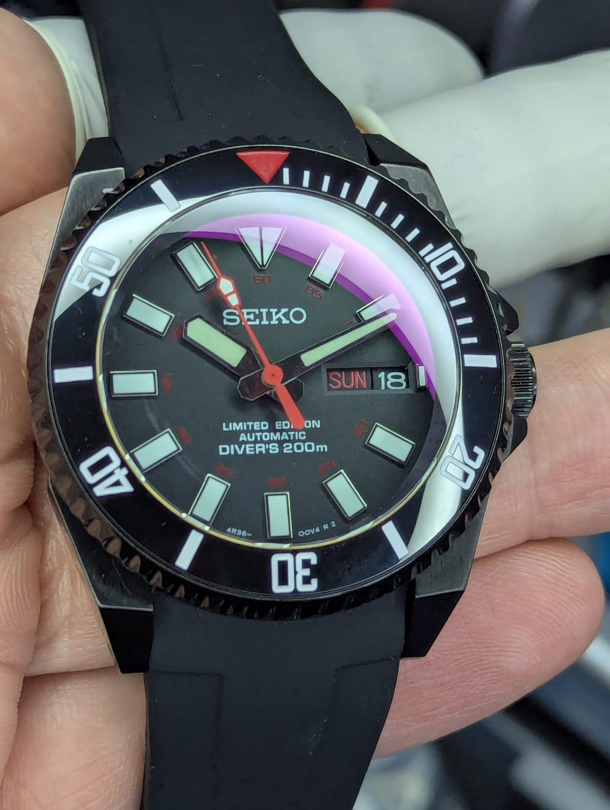 Seiko mod Bloodmoon