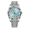 Seiko Mod Datejust "Ice Blue Arabic" Watch